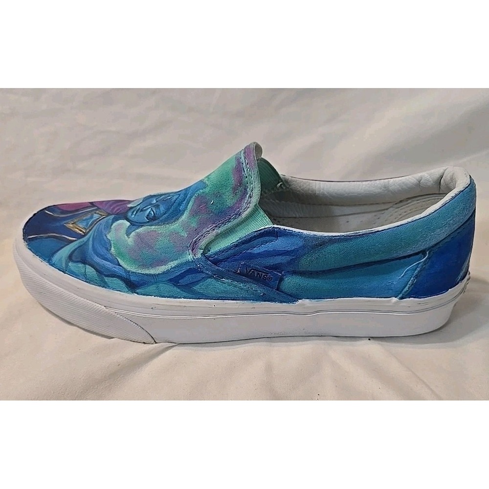 Vans Custom Painted The Legend Of Zelda Characters Zora And Fi Shoes Unisex - Picture 7 of 16
